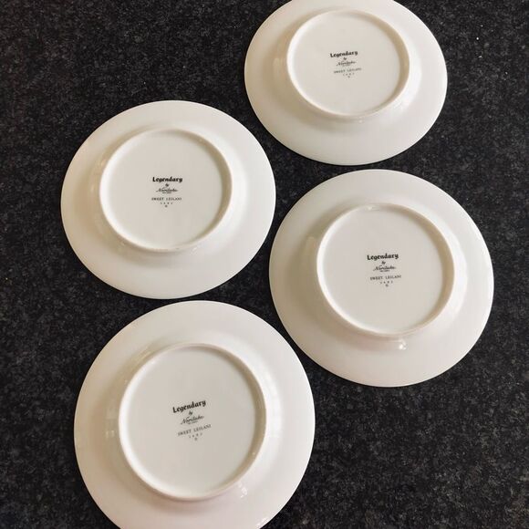 Noritake Legendary Sweet Leilani Gray Floral Plates Set - Picture 4 of 5